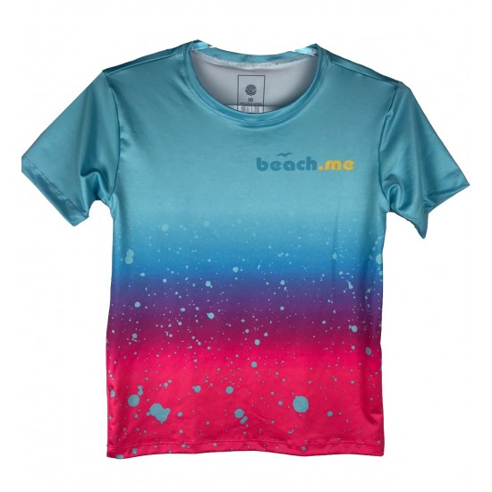 CAMISETA BEACH.ME SELLA MENINOS - AZUL/ROSA